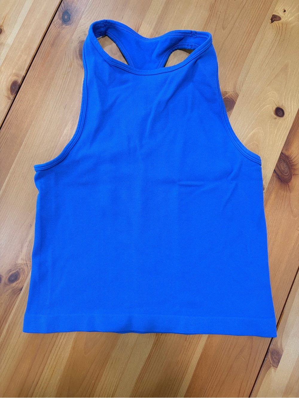 Free People Electric Blue Racerback Crop Tank